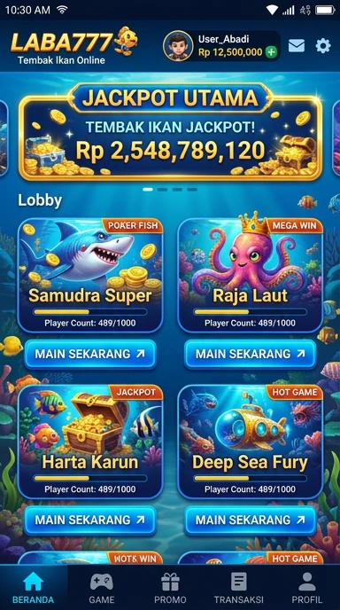 Tampilan aplikasi laba777 yang menarik dan mudah dinavigasi.
